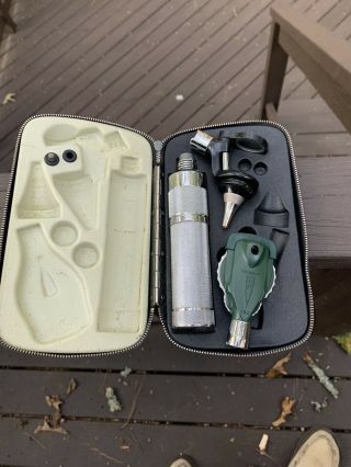Vintage Welch Allyn Otoscope Scopes With Zippered Case