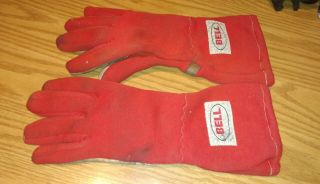 Rare Vintage Bell Racing Gloves Sfi Spec 3.  3/5