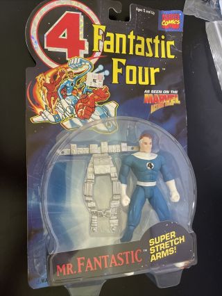 FantasticFour animated series.  Stretch Arms Mr.  Fantastic.  ToyBiz1994 ff4 - 1 2