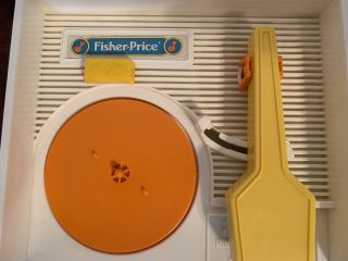 Vintage Fisher Price Sesame Street Record Player (1984) with 5 records 3