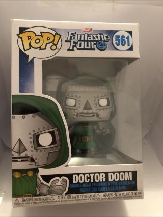 Pop Funko Action Figure Marvel Doctor Doom Fantastic Four 561 Rare Hero Dc