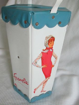 Vintage 1965 Barbie Doll Francie Collectors Mod Carrying Case Hexagon