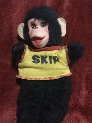 Vintage Rushton Skip Monkey Chimp Rubber Stuffed Zip Zippy Howdy Doody Rare