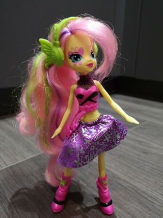 My Little Pony Fluttershy Equestria Girls Doll Figure Headphones Limited Edition