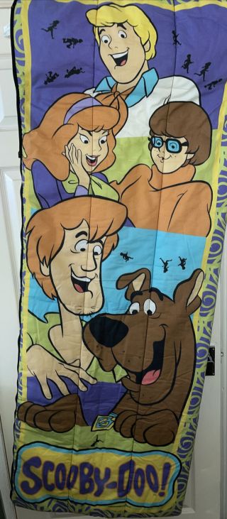 Rare Vintage Hanna Barbera Collectable - Scooby Doo 90s Sleeping Bag Vgc