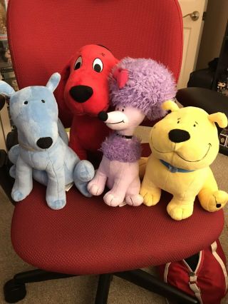 Plush Clifford The Big Red Dog Stuffed Animal Toy 14 " And Friends