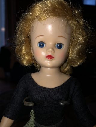 Vintage 50’s Vogue Jill Doll With Blonde Hair And Blue Eyed Walker