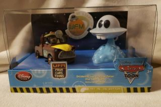 Disney Store Pixar Cars Toon Ufm Unidentified Flying Mater Diecast 2 Car Set
