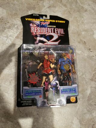 1998 Toy Biz Resident Evil 2 Claire Redfield & Zombie Cop,  Factory