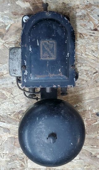 Vtg Antique 1872 Edwards Cast Iron Electric Telephone School Fire Alarm Bell