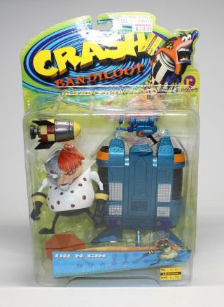 1999 Crash Bandicoot Dr.  N.  Gin Action Figure In Package