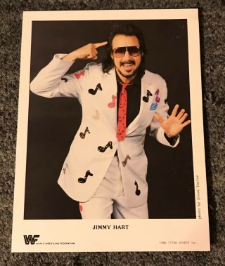 1986 Wwf Jimmy Hart Vintage Promo Photo Mouth Of The South Manager