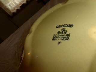 Vintage Gripstand T.  G.  Green Church Gresley Large Bowl Made in England 9 3