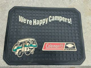Vintage Coleman Were Happy Campers Floor Mat 2 " 1x16 "