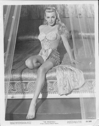 Superstar Lana Turner Hot Vintage Leggy Pin - Up Photo " The Prodigal "