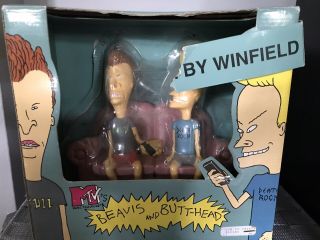 Vintage Beavis & Butt - Head Butthead Couch Figure Remote Control Activated