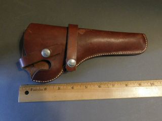 Vintage Hunter 1100b18 Brown Leather Gun Pistol Revolver Holster