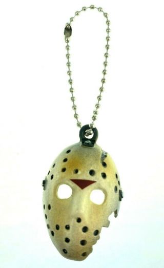Friday The 13th Jason Hockey Mask 1.  75 " Keychain Gashapon Takara Tomy Japan 2