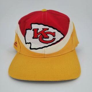 Vintage Kansas City Chiefs Kc Logo Snapback Hat Wool Blend Os Nfl Mahomes