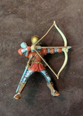 Schleich Red Archer Mounted Bowman Knight Medieval 2003 No Horse