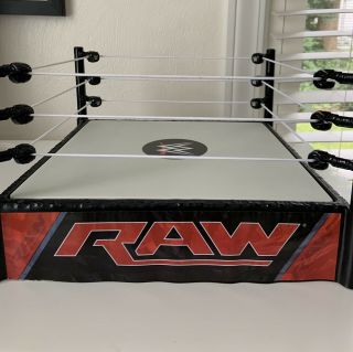 Raw Wwe Real Scale Authentic Ring Wrestling Stage 2010 Mattel Wwf Wcw