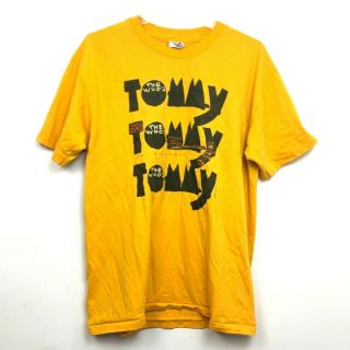 Hanes Heavyweight 50/50 The Who Tommy On Broadway 1992 Yellow Mens Size Large