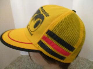 70 ' s - 80 ' s VTG WINN - DIXIE The Beef People 300 Yellow Stripe Trucker Ball Cap Hat 3