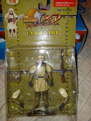 1:18 Scale,  Wwii Battle Of The Bulge,  Us Army Bar Gunner Figure 21st Century