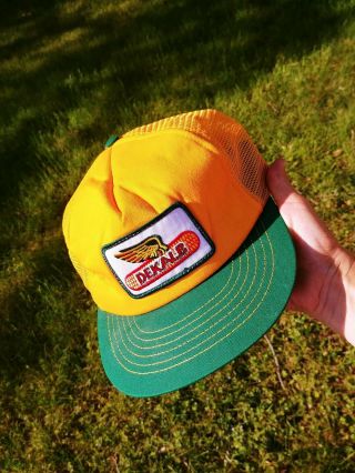 Vintage Dekalb Mesh Trucker Hat Snapback Hat Baseball Cap (fast)