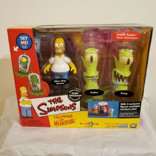 The Simpsons Wos Treehouse Of Horror 2 Alien Spaceship W/ Homer,  Kodos,  Kang