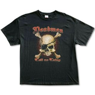 Deadmen Tell No Tales Black T - Shirt Vtg 90 