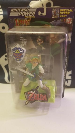 Legend Of Zelda Link Figure Nintendo Power Joyride N64 Ocarina Of Time