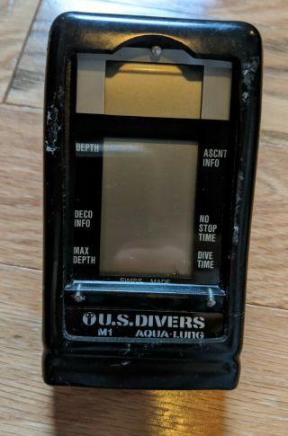 Us Divers M1 Aqualung Monitor Orca Scuba Dive Computer Vintage Hose Mount 364