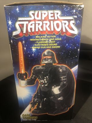 Rare Bootleg Darth Vader “super Starriors” Dark Starrior Robot Star Wars 1990’s