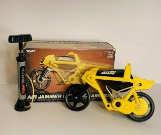 Vtg Tomy Air Jammer Cycle Scrammer 80s Yellow 1982 Box 5007