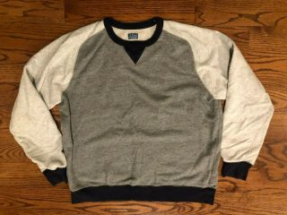J.  Crew Vintage Fleece Crew Neck Pullover Sweatshirt Men 
