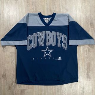 Vintage Riddell Dallas Cowboys Jersey T - Shirt Mens Xl Blue Nfl Football 90s Usa