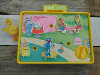 Sesame Street 1980s Vintage Musical Wind Up Carnival Toy