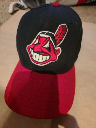 Vintage Cleveland Indians Chief Wahoo Era 59fifty Hat 90 