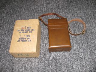 Vintage Leather Carrying Case For Polaroid Sx - 70 Camera - Old Stock