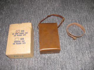 Vintage Leather Carrying Case for Polaroid SX - 70 Camera - Old Stock 2