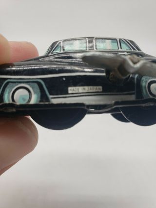 (Rare) Vintage Mercedes - Benz MB2505 Litho Tin Wind - Up Toy Made in Japan 3