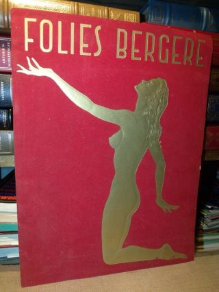 Vintage C1958 Folies Bergere Paris Souvenir Program Folies Legeres Pictures