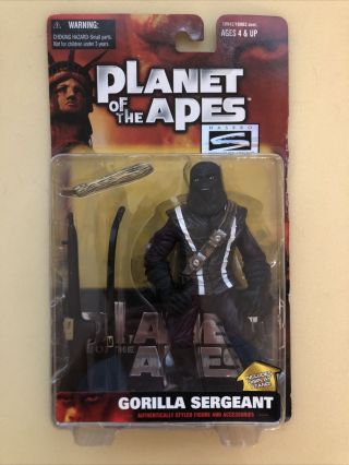 Planet Of The Apes Gorilla Sergeant 6.  5 " In Figure Hasbro Signature Series 1999