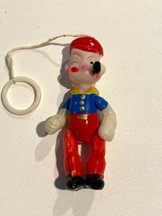 Vintage 1940 - 50s Popeye All Celluloid Jointed Hanging Figure - Minty