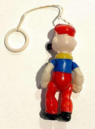 Vintage 1940 - 50s POPEYE ALL CELLULOID JOINTED HANGING FIGURE - MINTY 3