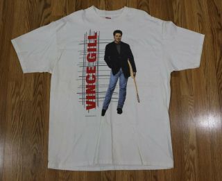 Vintage T - Shirt 1995 Vince Gill When Love Finds You Tour Country Concert Size Xl