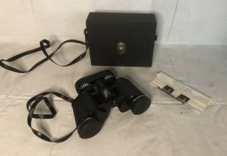 Vintage Sears Binoculars Model 583 Quick Focus 7 - 15 X 35mm Zcf Case Instruction