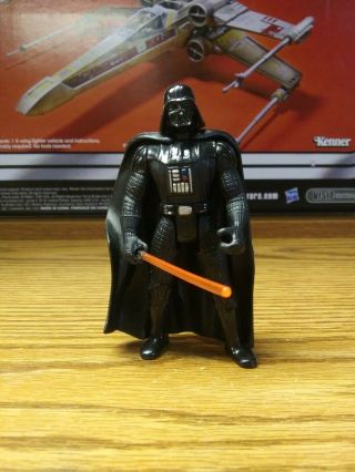 Star Wars Darth Vader Kenner 1995 Potf 3.  75 Action Figure W/ Short Lightsaber