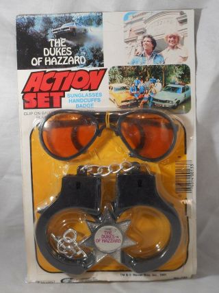 Vintage 1981 Dukes Of Hazzard Action Set Rack Toy Moc
